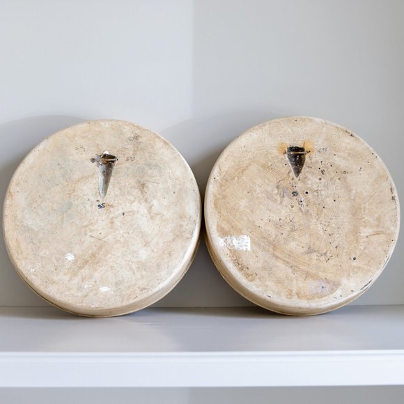 Pair Vintage Roman Goddess Relief Wall Sculptures – Classical Plaques, 10.25" - Picture 2 of 4